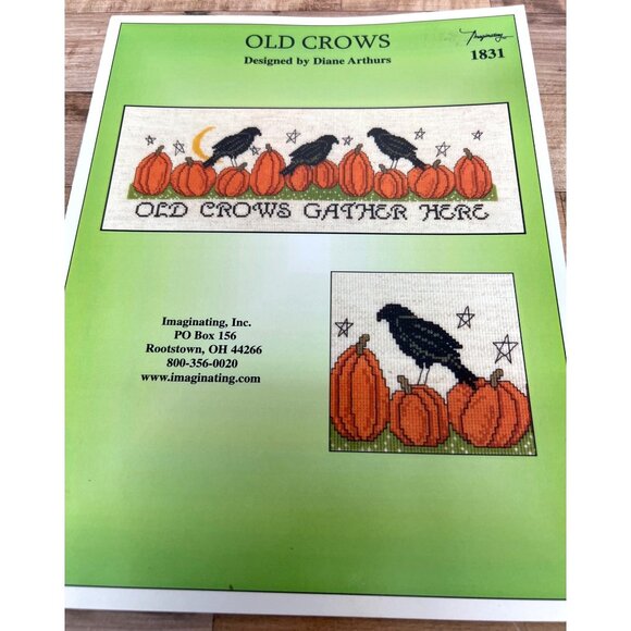 Old Crows Gather Here Cross-Stitch Pattern By Imaginating Designed By Diane Arth - Picture 2 of 3